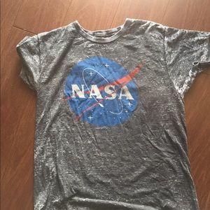 NASA heather gray shirt